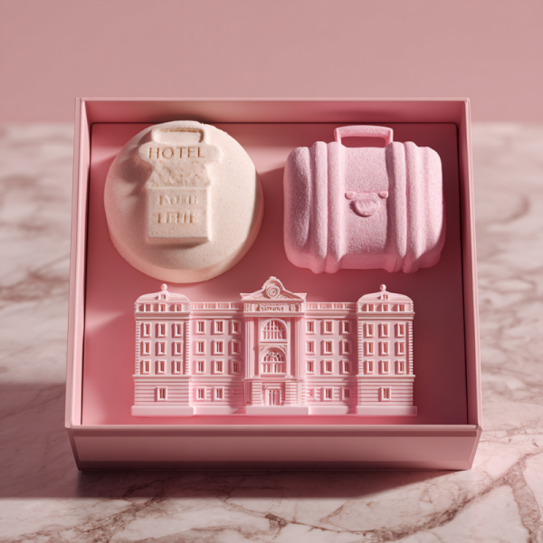艺术设计酒店宾客赠礼 布达佩斯粉境系列浴盐球礼盒