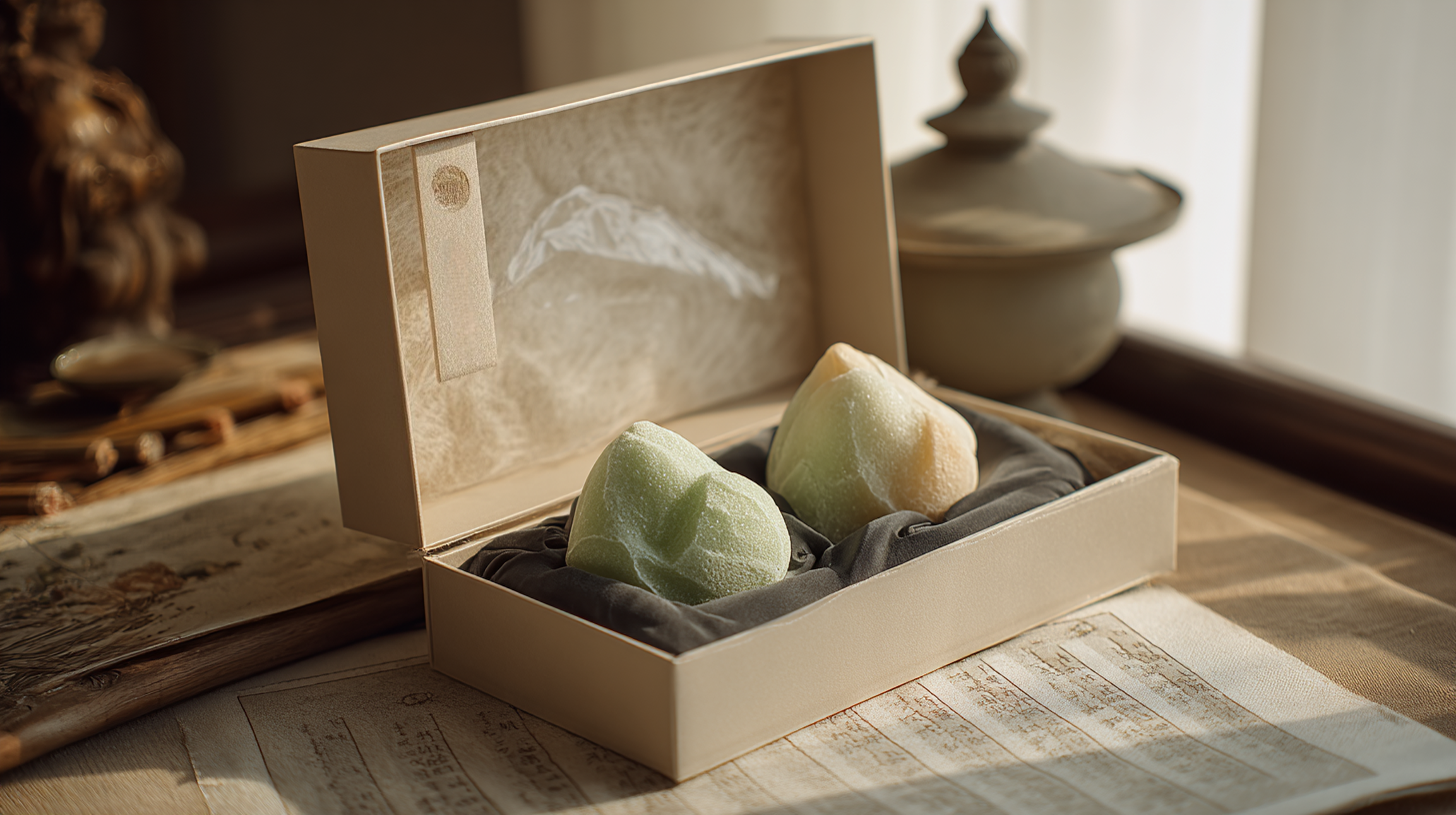 新中式酒店礼品 青山隐系列浴盐球礼盒